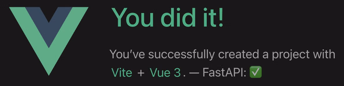 Hello world connecting FastAPI