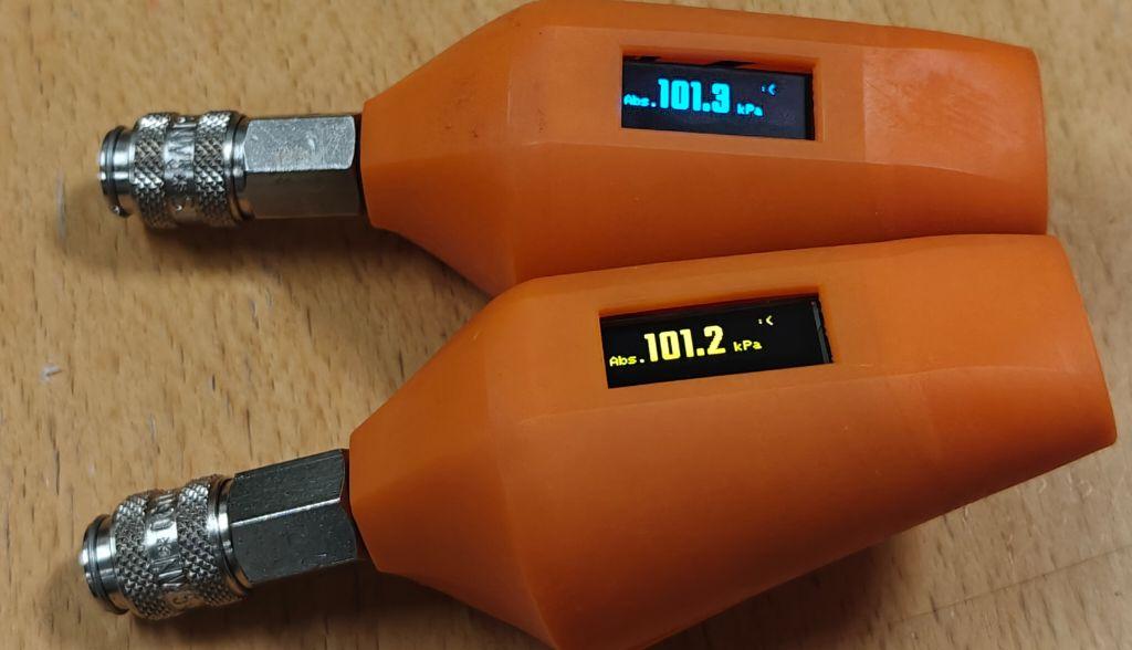 orange plastic 3d printed pressure sensors